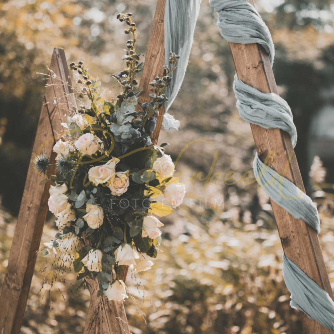 Organza 6 meter - Dusty Blue