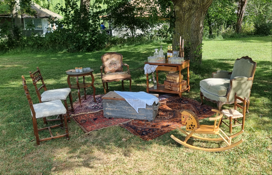 Vintage zithoek 3 compleet