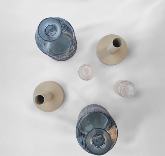 Blauw tafelvaasje Maaike