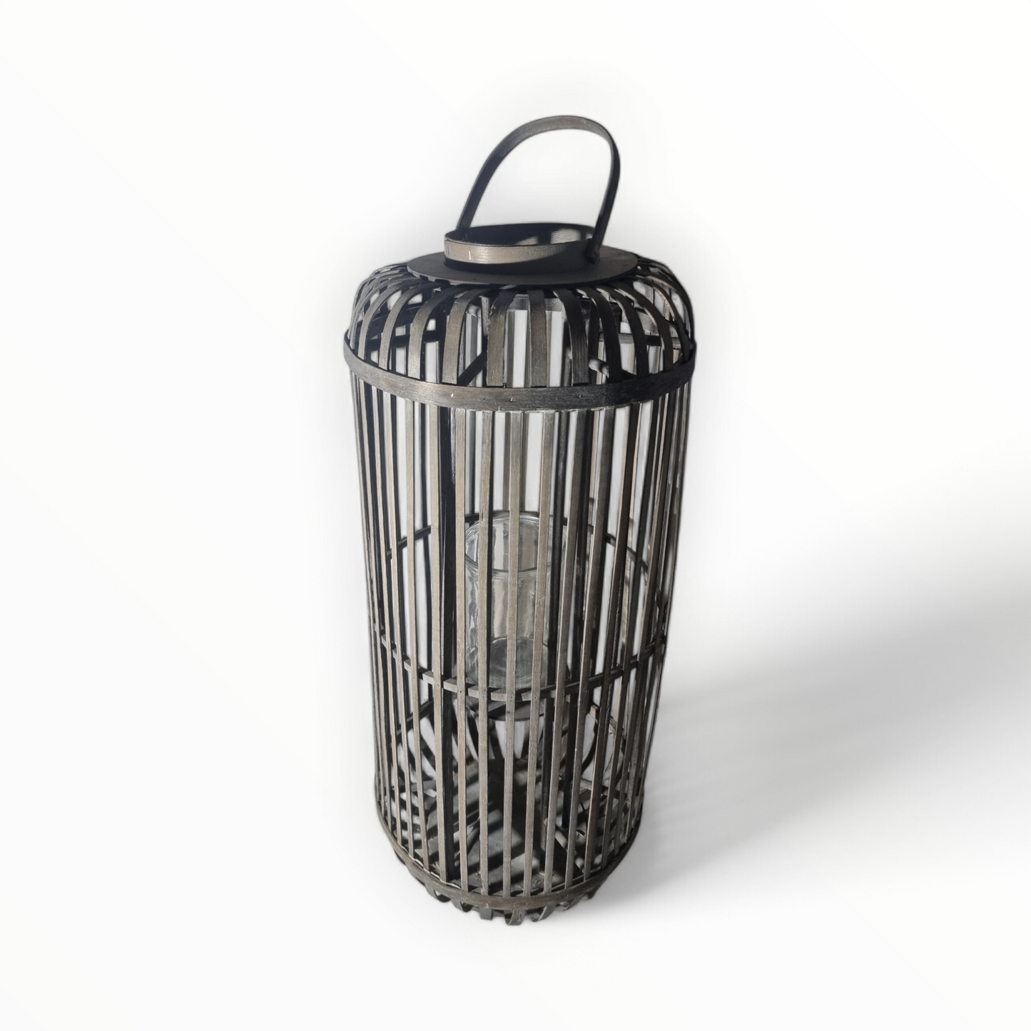 houten windlicht cilinder vorm en groot